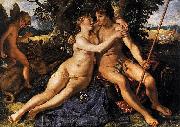 Hendrick Goltzius Venus and Adonis. oil
